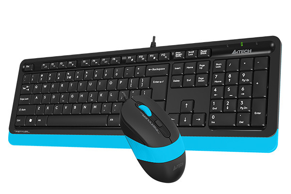 کیبورد و ماوس سیم دار ای فورتک مدل FSTYLER F1010
