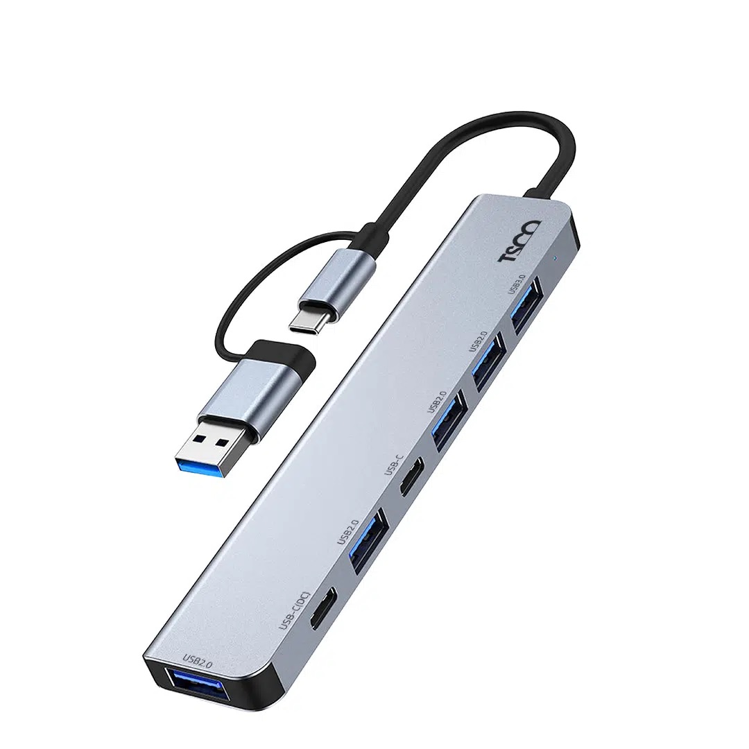 هاب USB تسکو مدل THU1148 هفت پورت Type-C و USB 3.0