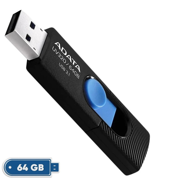 فلش مموری USB 3.2 ای دیتا مدل UV320 ظرفیت 64 گیگابایت