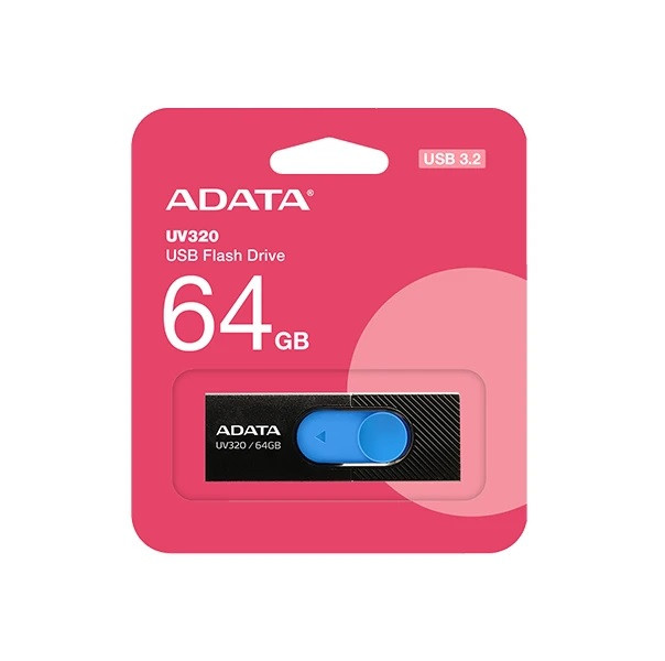 فلش مموری USB 3.2 ای دیتا مدل UV320 ظرفیت 64 گیگابایت