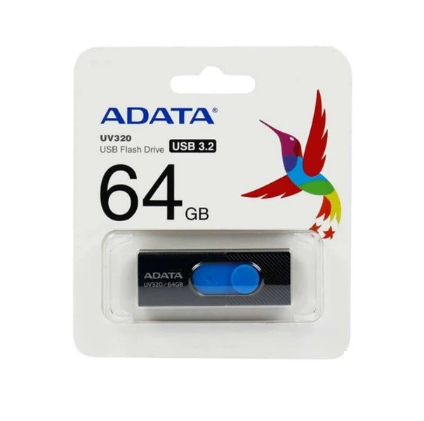 فلش مموری USB 3.2 ای دیتا مدل UV320 ظرفیت 64 گیگابایت