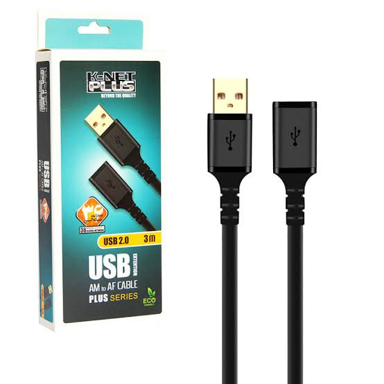 کابل افزایش طول 1.5 متری USB2.0 برند کی نت پلاس مدل KP-CUE2015